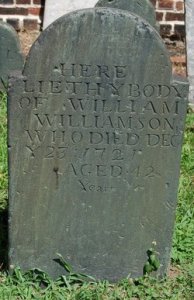 1721 grave Old Swedes